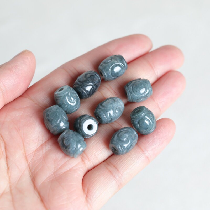 Women'S Fashion - 5PC Natural Blue Water Jade Ripple