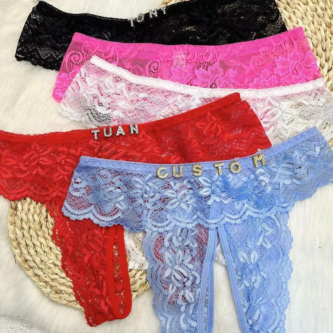 Xxl Women Fashion - Plus Size Custom Lace Panties Thongs