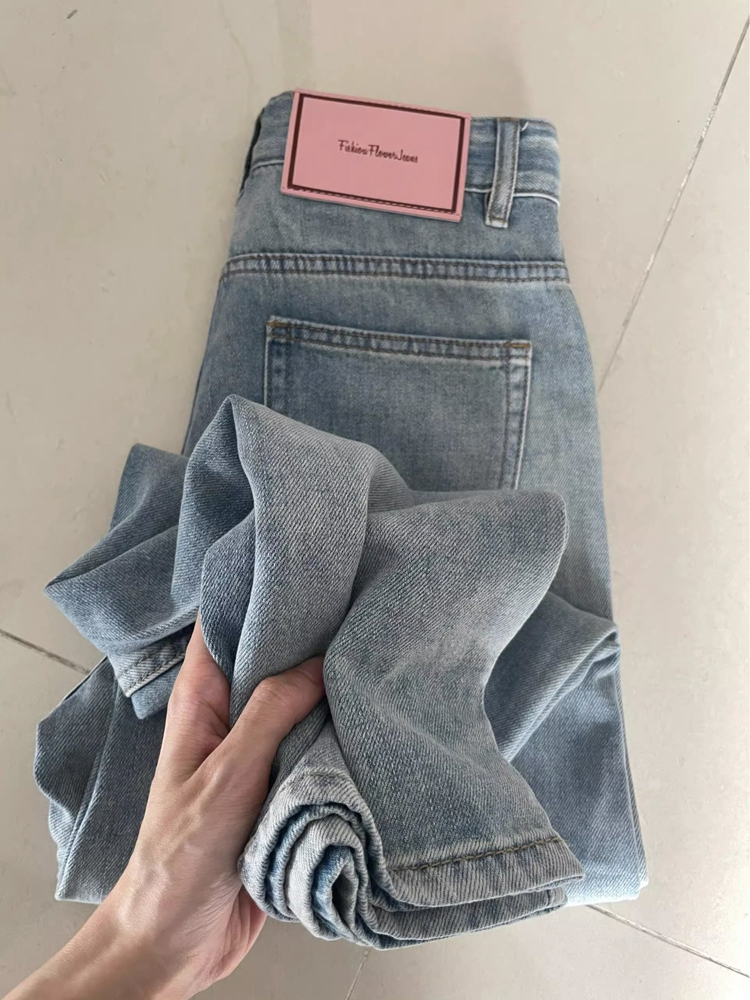 Mom Jeans Women - Women Wide Leg Baggy Jeans Lady