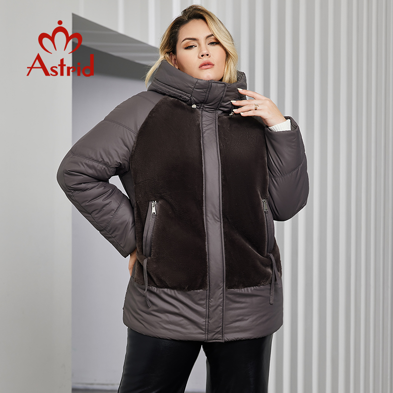 Women'S Fashion Quilted Jacket - Astrid Plus Size Winter Jacket Women