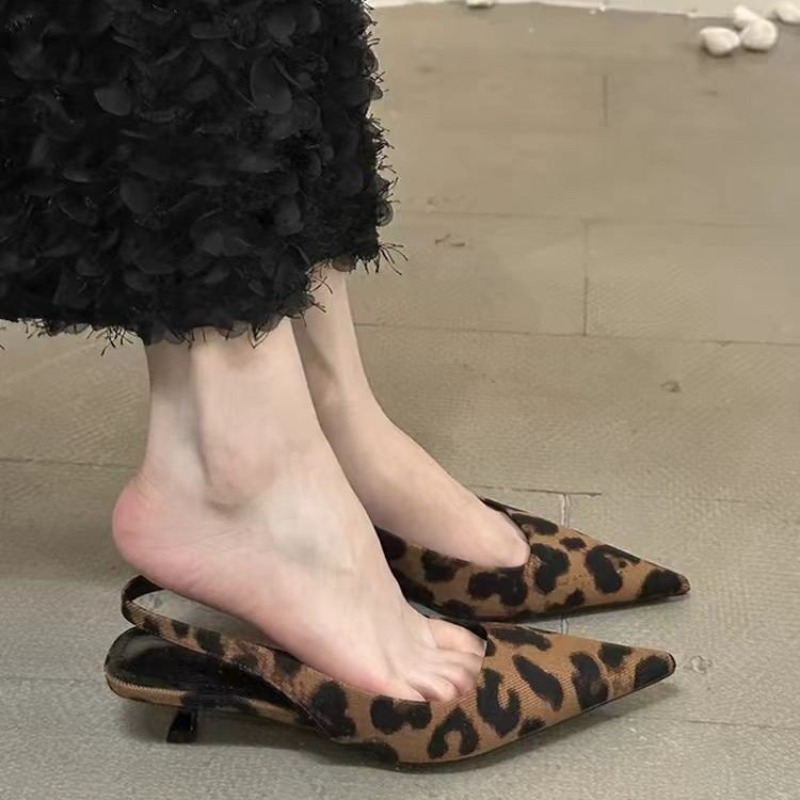 Spaghetti Strap Dress - Spring Summer Slip on Women Sandals