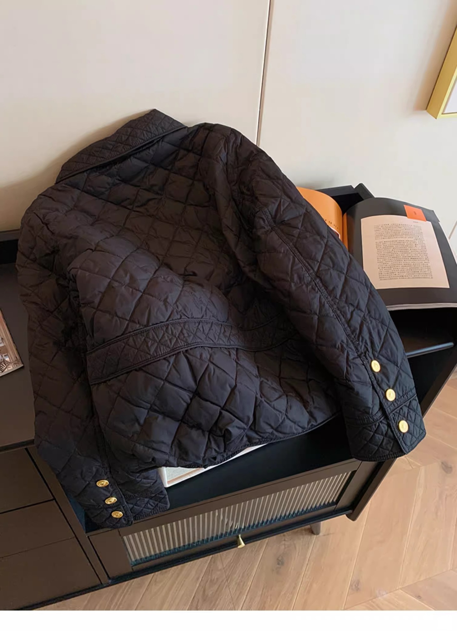 Fashion Black Women Quilted Ja - Women'S Fashion Quilted Jacket 评论和价格