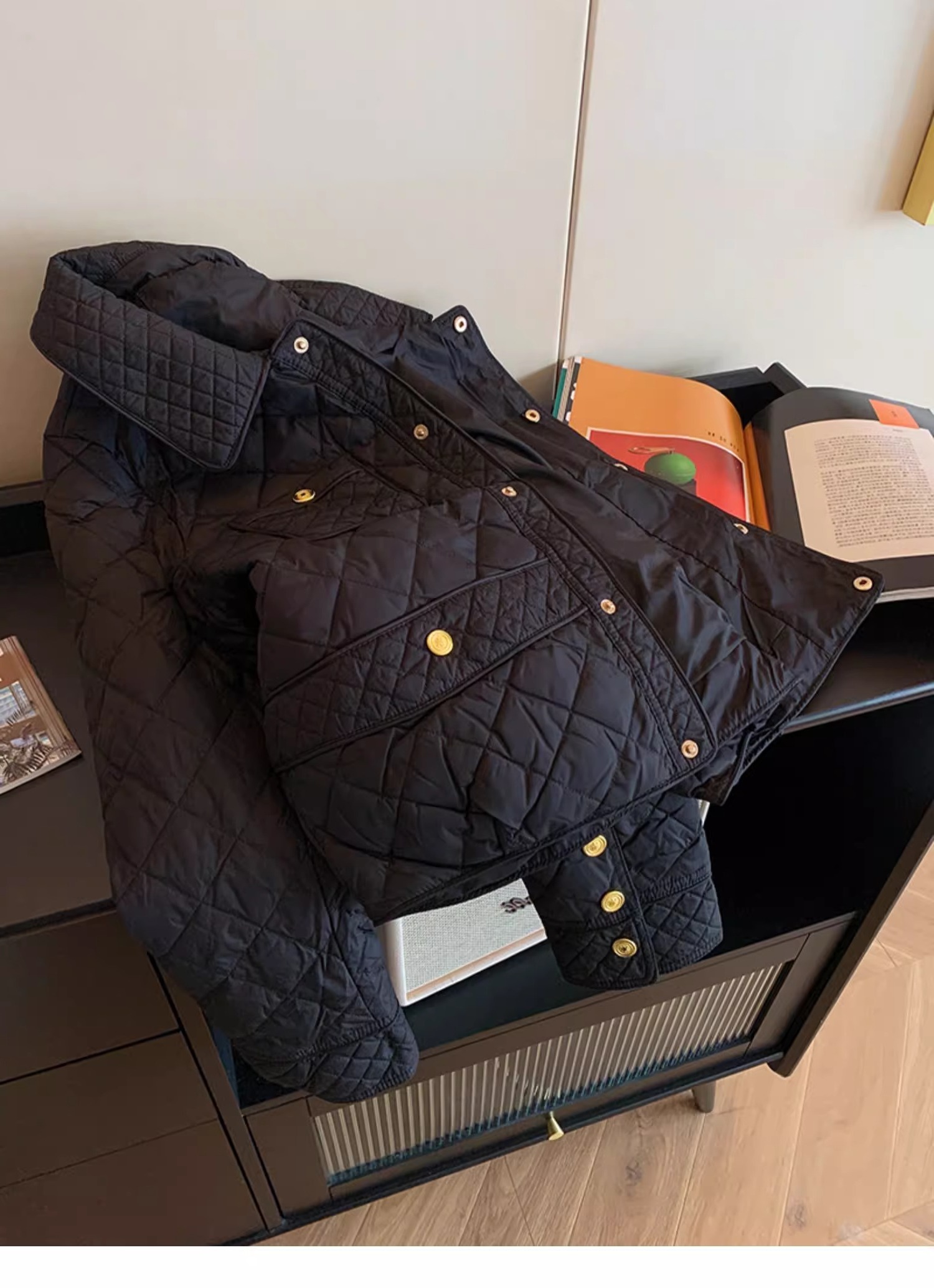 Fashion Black Women Quilted Ja - Women'S Fashion Quilted Jacket 评论和价格