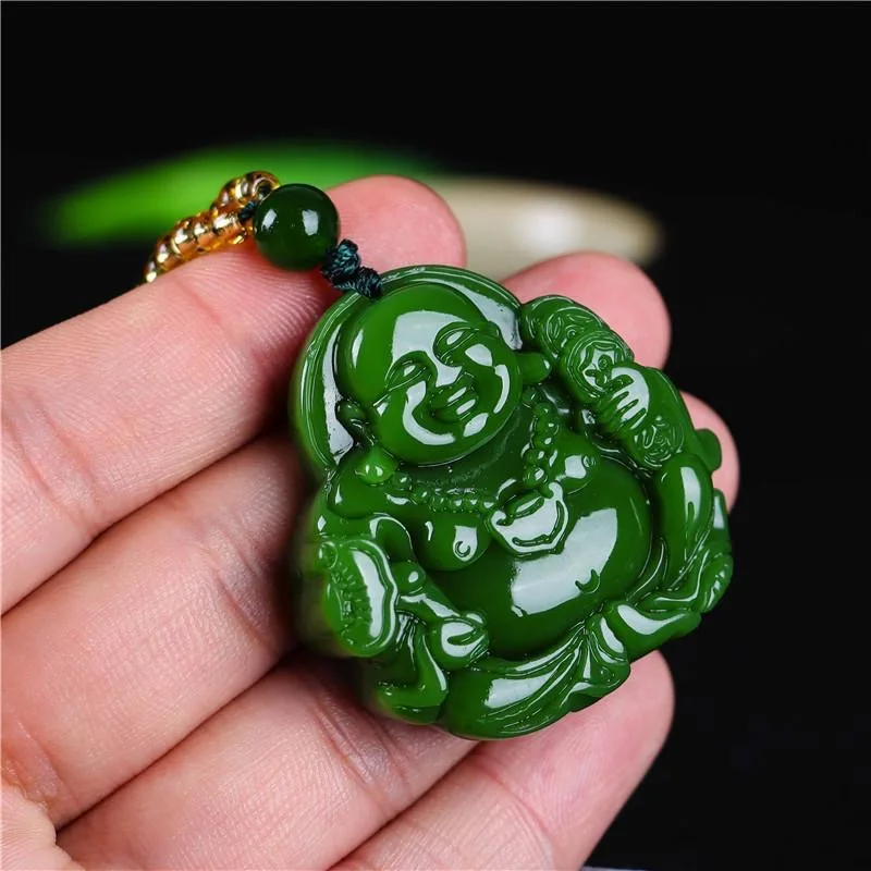 Chinese Green Jade Maitreya Bu - Women'S Fashion 评论和价格