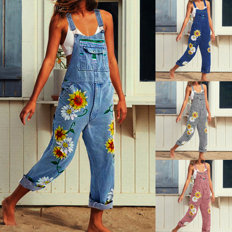 Denim Jumpsuits Women Mom Jean - Mom Jeans Women 评论和价格