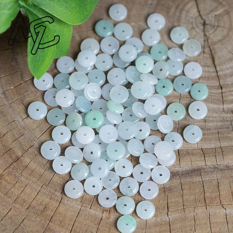 10pcs Natural Emerald White Ja - Women'S Fashion 评论和价格
