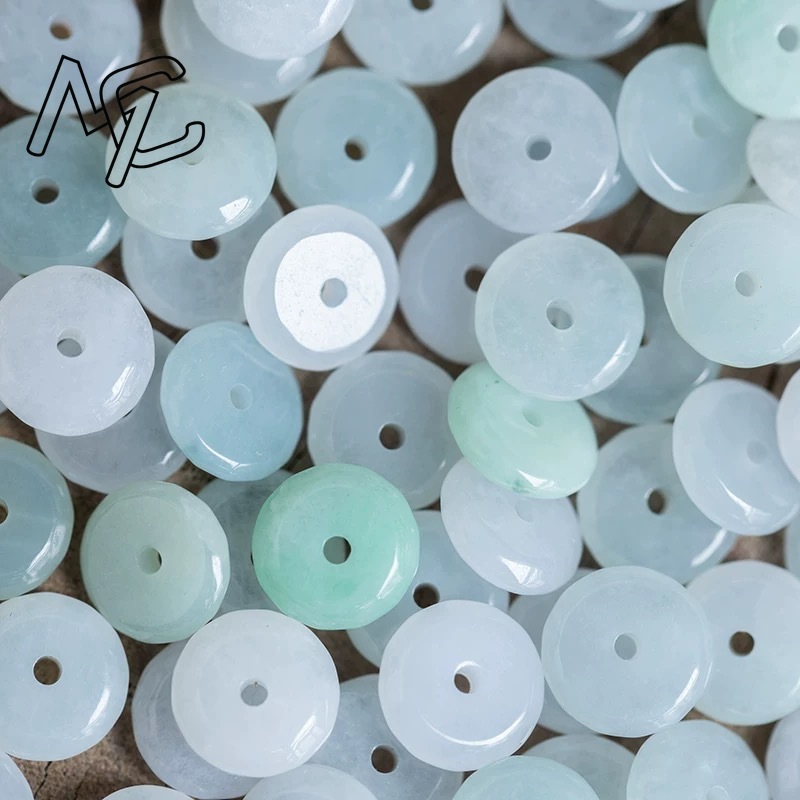10pcs Natural Emerald White Ja - Women'S Fashion 评论和价格