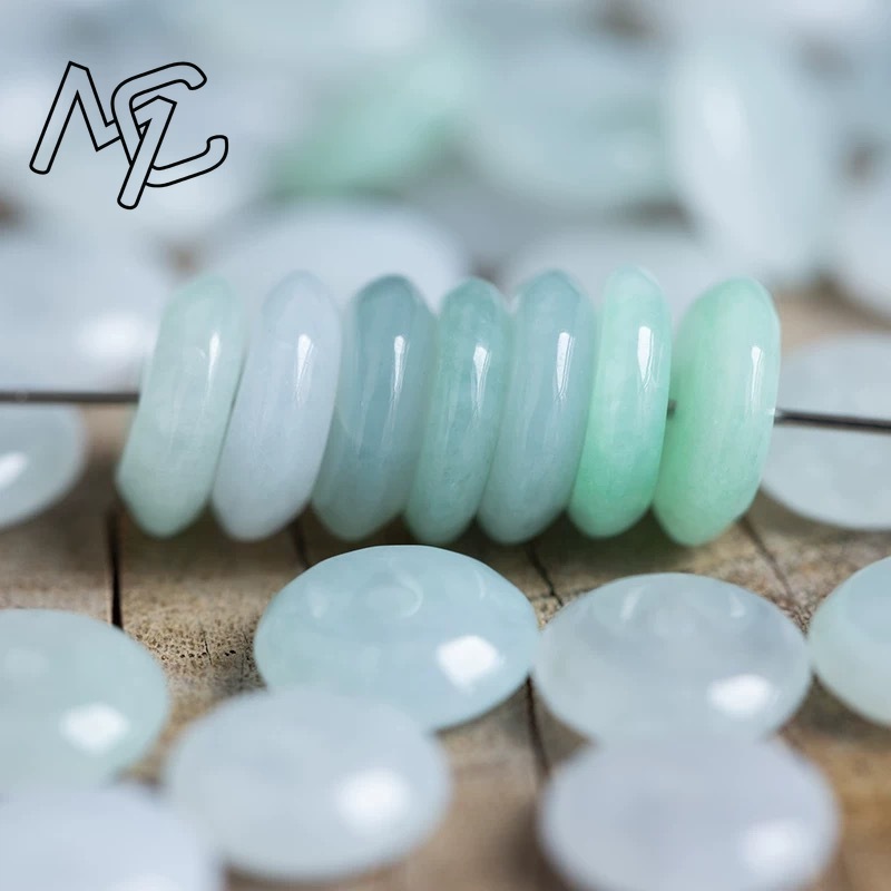 10pcs Natural Emerald White Ja - Women'S Fashion 评论和价格