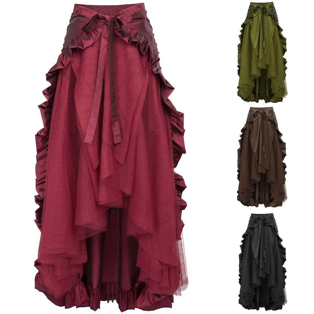 Steampunk Women Skirts Gothic  - Pleated Skirt Women 评论和价格