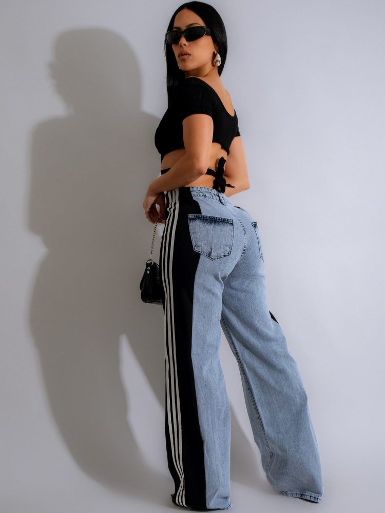 JRRY Casual Women Striped Deni - Mom Jeans Women 评论和价格
