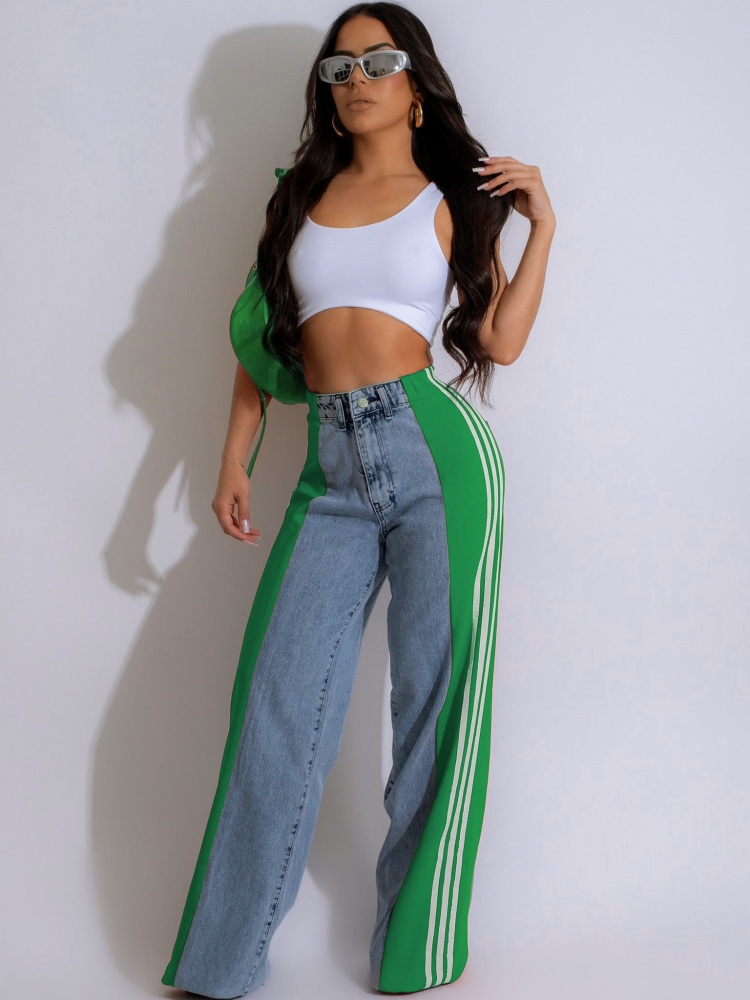 JRRY Casual Women Striped Deni - Mom Jeans Women 评论和价格