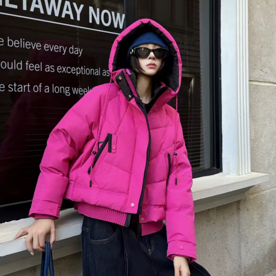 Winter Thick Warm Drawstring Z - Women'S Fashion Quilted Jacket 评论和价格