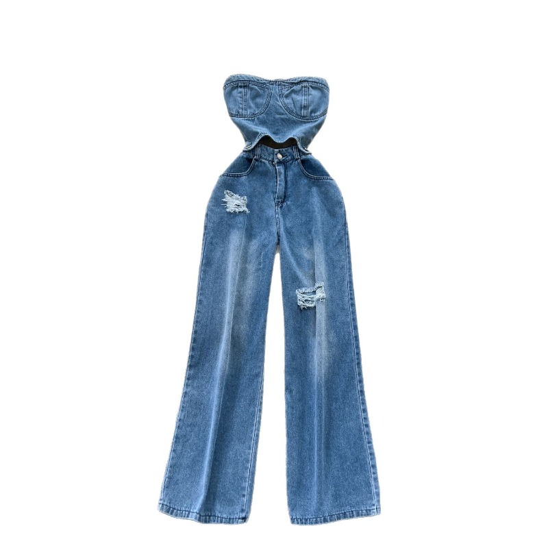 Denim Jumpsuits Women One Piec - Mom Jeans Women 评论和价格