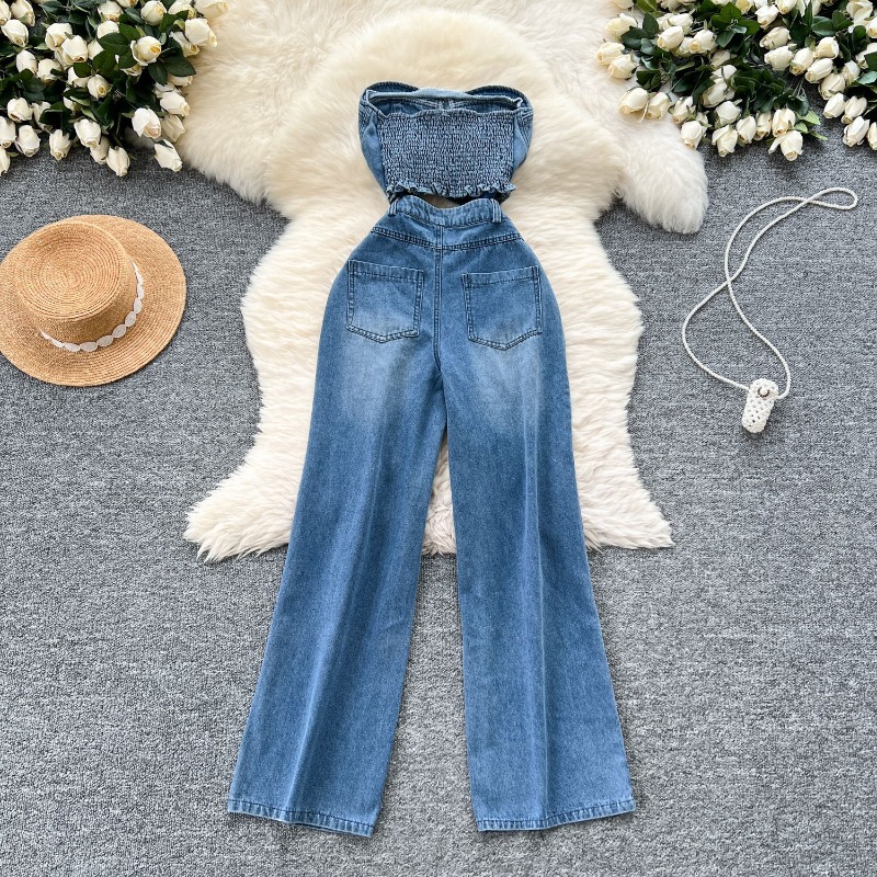 Denim Jumpsuits Women One Piec - Mom Jeans Women 评论和价格