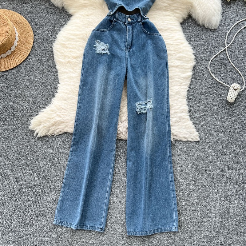 Denim Jumpsuits Women One Piec - Mom Jeans Women 评论和价格