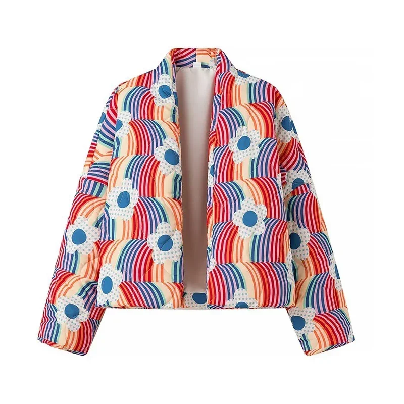 Fashion Print Quilted Coats fo - Women'S Fashion Quilted Jacket 评论和价格