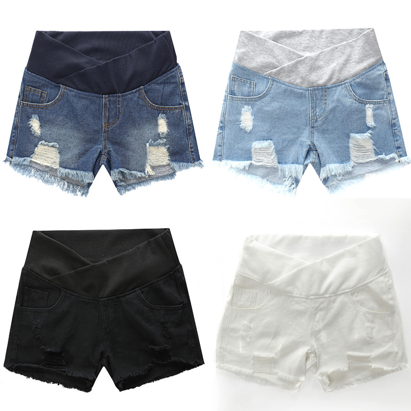 Hot Maternity Shorts High Wais - Mom Jeans Women 评论和价格