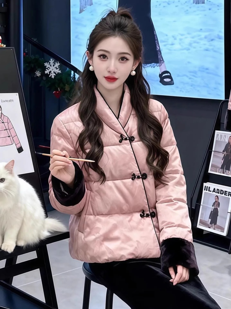 Warm Pink Quilted Jacket for W - Women'S Fashion Quilted Jacket 评论和价格