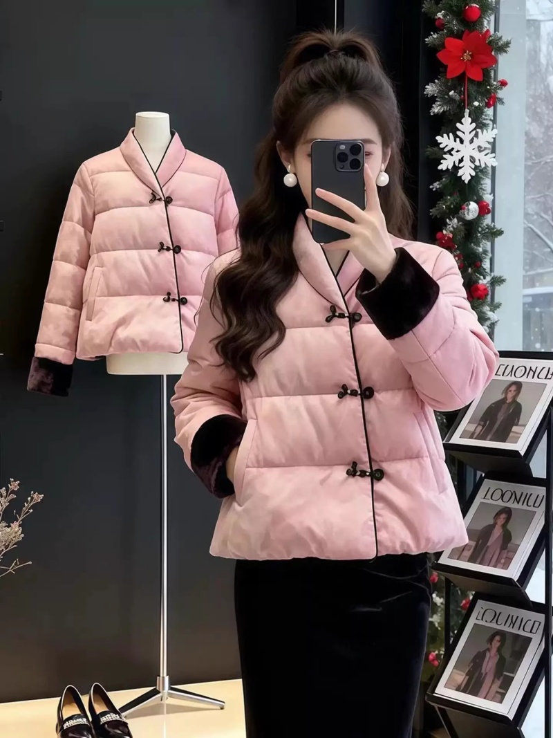 Warm Pink Quilted Jacket for W - Women'S Fashion Quilted Jacket 评论和价格