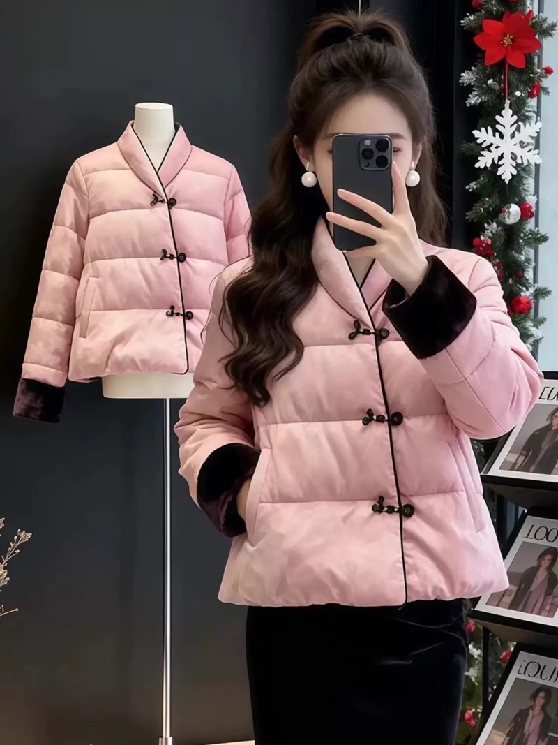 Warm Pink Quilted Jacket for W - Women'S Fashion Quilted Jacket 评论和价格