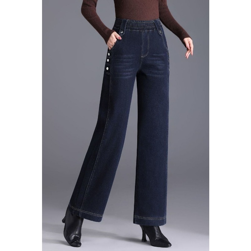 Women Spring Autumn Elastic Wa - Mom Jeans Women 评论和价格