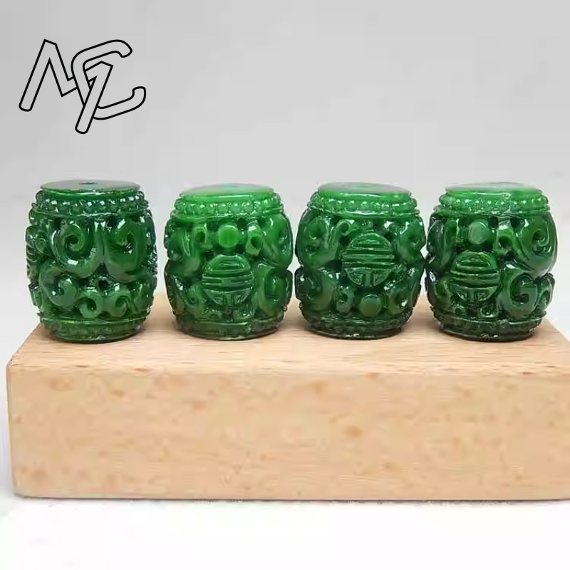 5pc Natural Green Jade Carving - Women'S Fashion 评论和价格