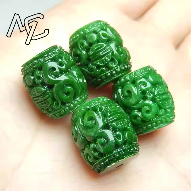 5pc Natural Green Jade Carving - Women'S Fashion 评论和价格