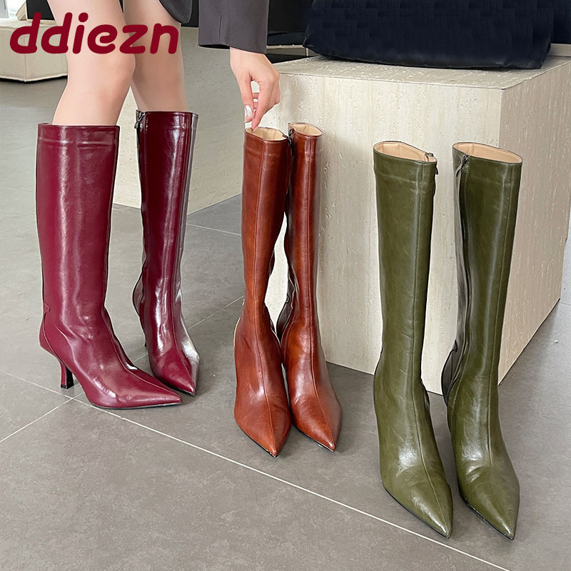 Fashion Pointed Toe Ladies Kne - Xxl Women Fashion 评论和价格