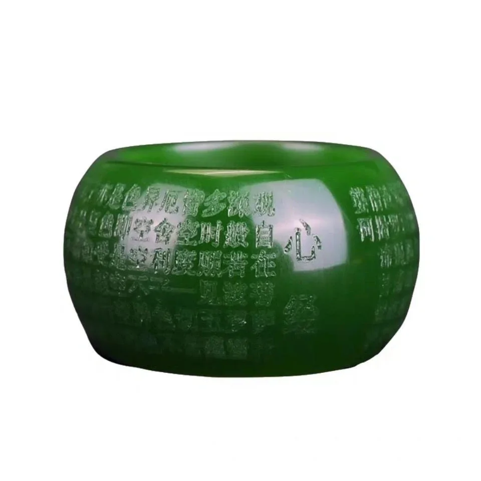 Natural Green Jade 22mm Ring H - Women'S Fashion 评论和价格