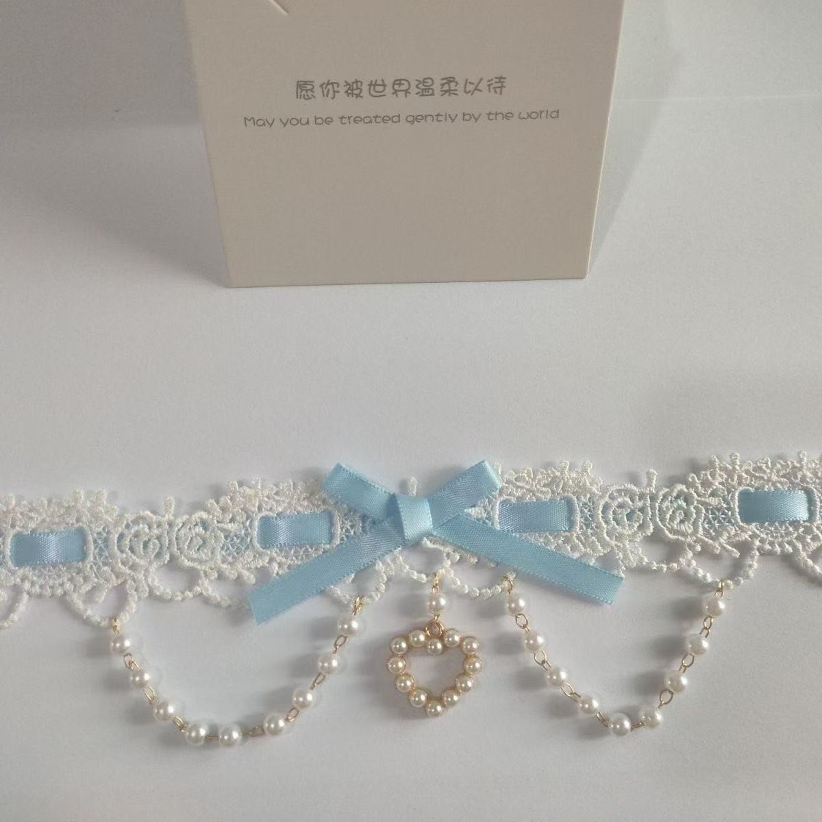 Sweet Lolita Pearl Lace Neckla - Women Fashion Photoshoot 评论和价格