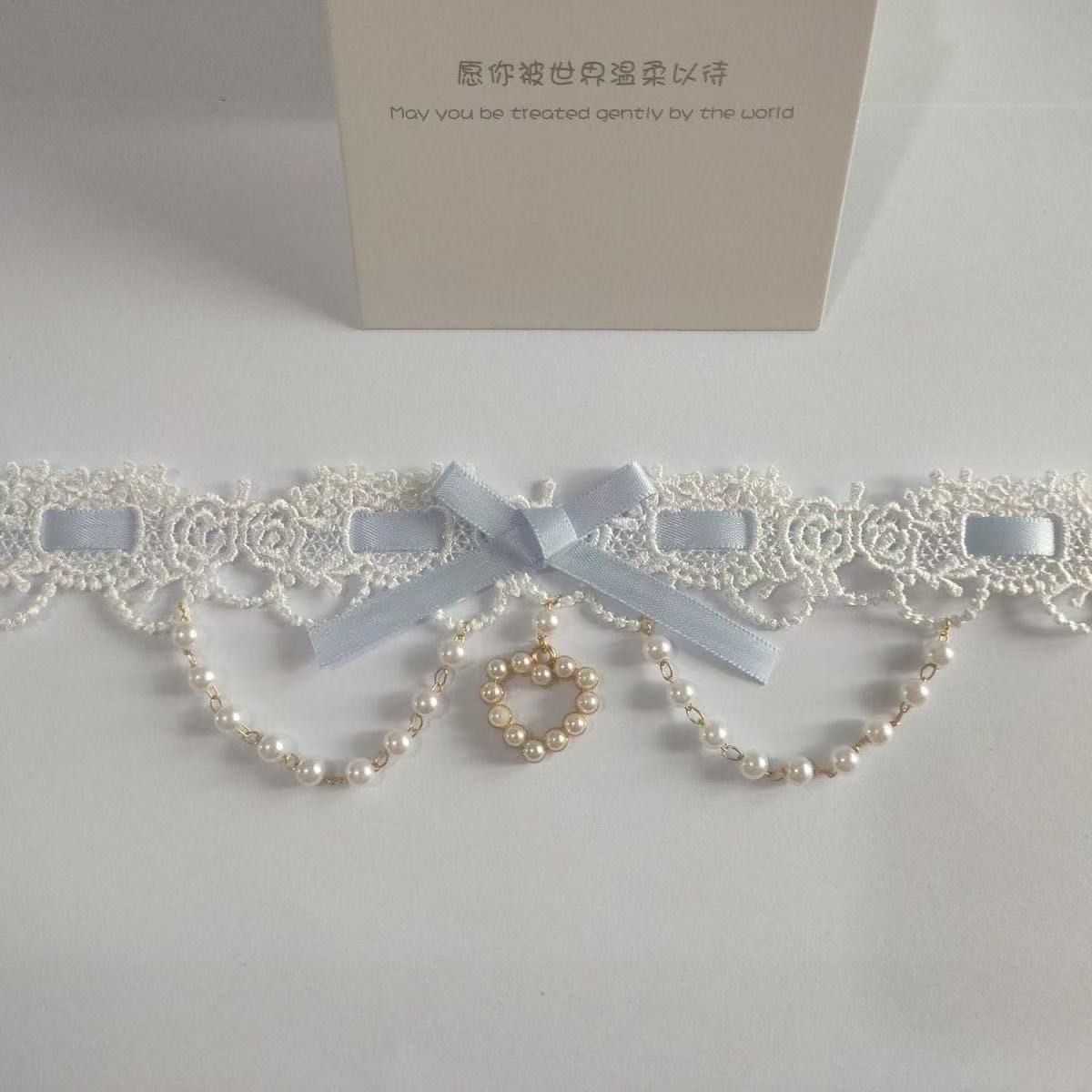 Sweet Lolita Pearl Lace Neckla - Women Fashion Photoshoot 评论和价格
