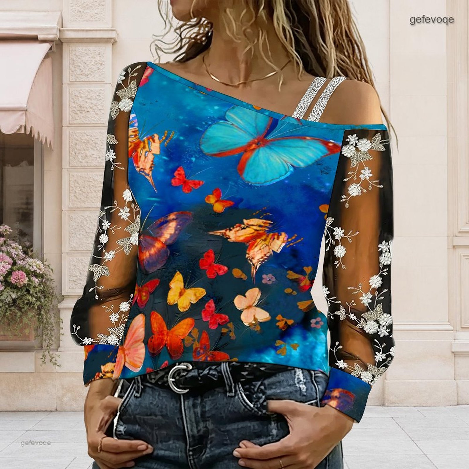 Women Off Shoulder Blouse Asym - Off Shoulder Top 评论和价格