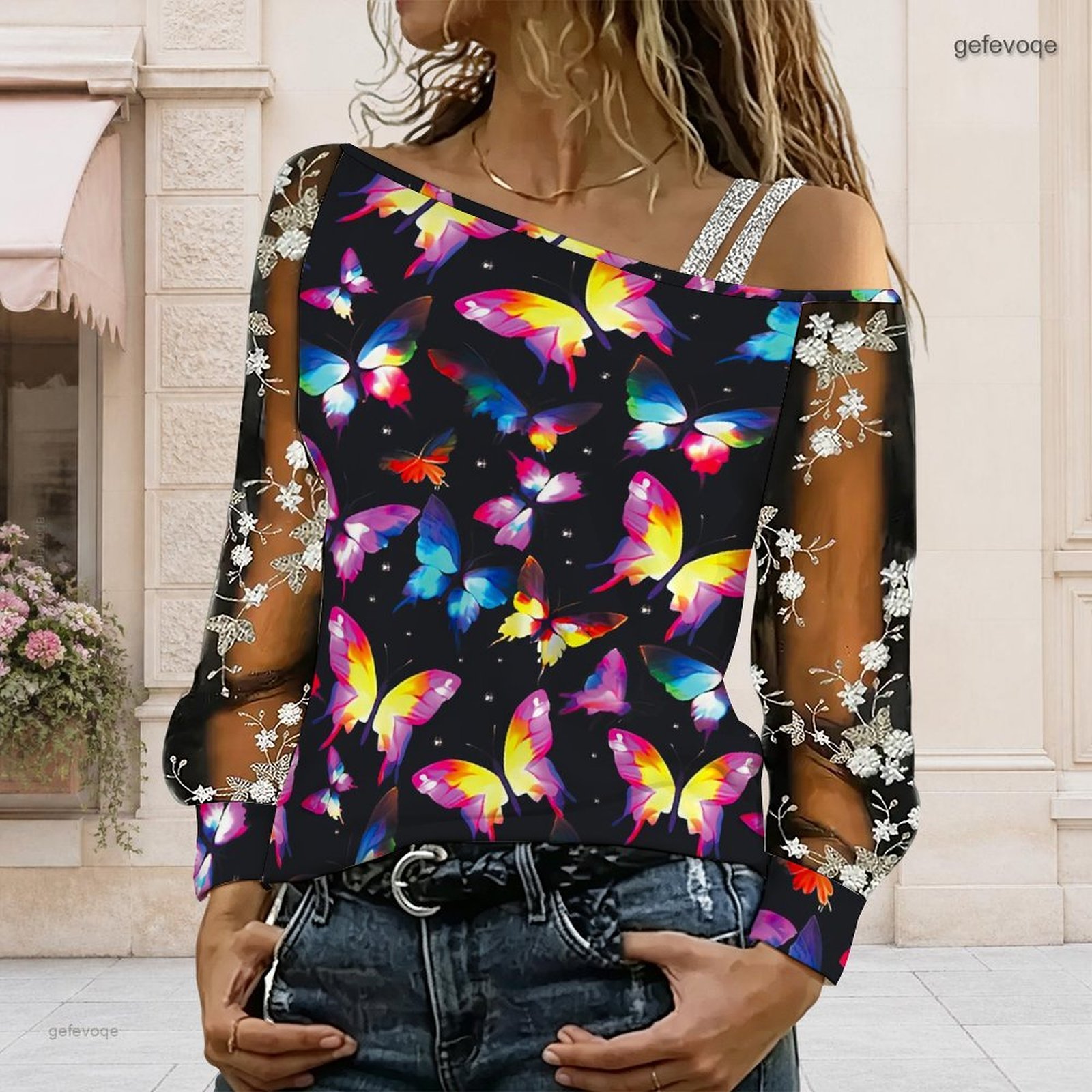 Women Off Shoulder Blouse Asym - Off Shoulder Top 评论和价格