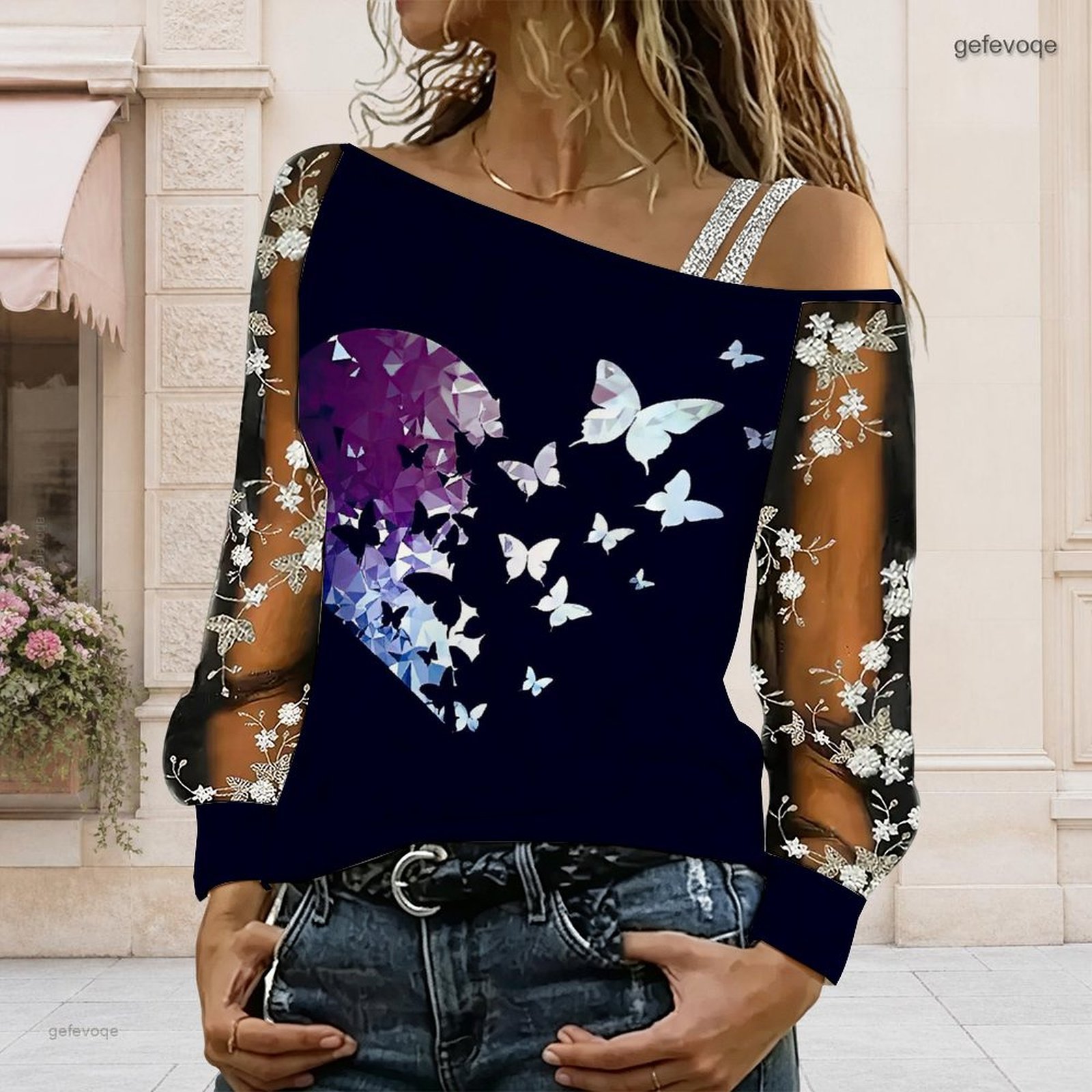 Women Off Shoulder Blouse Asym - Off Shoulder Top 评论和价格