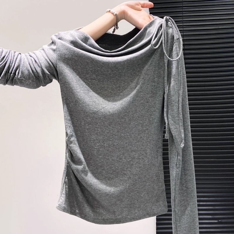 Women Drawstring Off Shoulder  - Off Shoulder Top 评论和价格