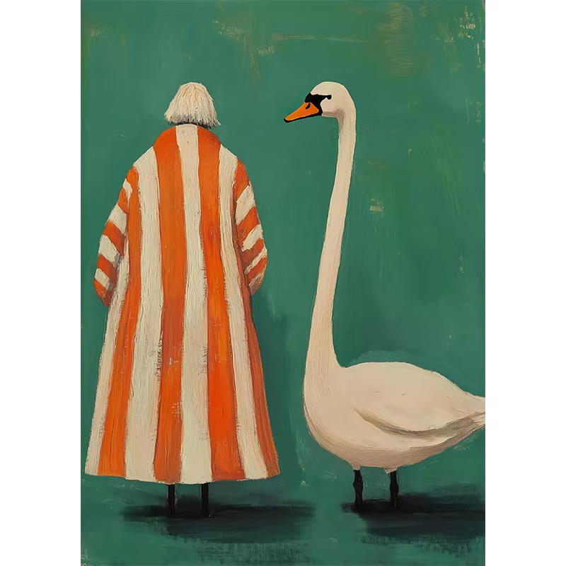 Oil Painting Retro Abstract 60 - Women'S Fashion In The 60S 评论和价格