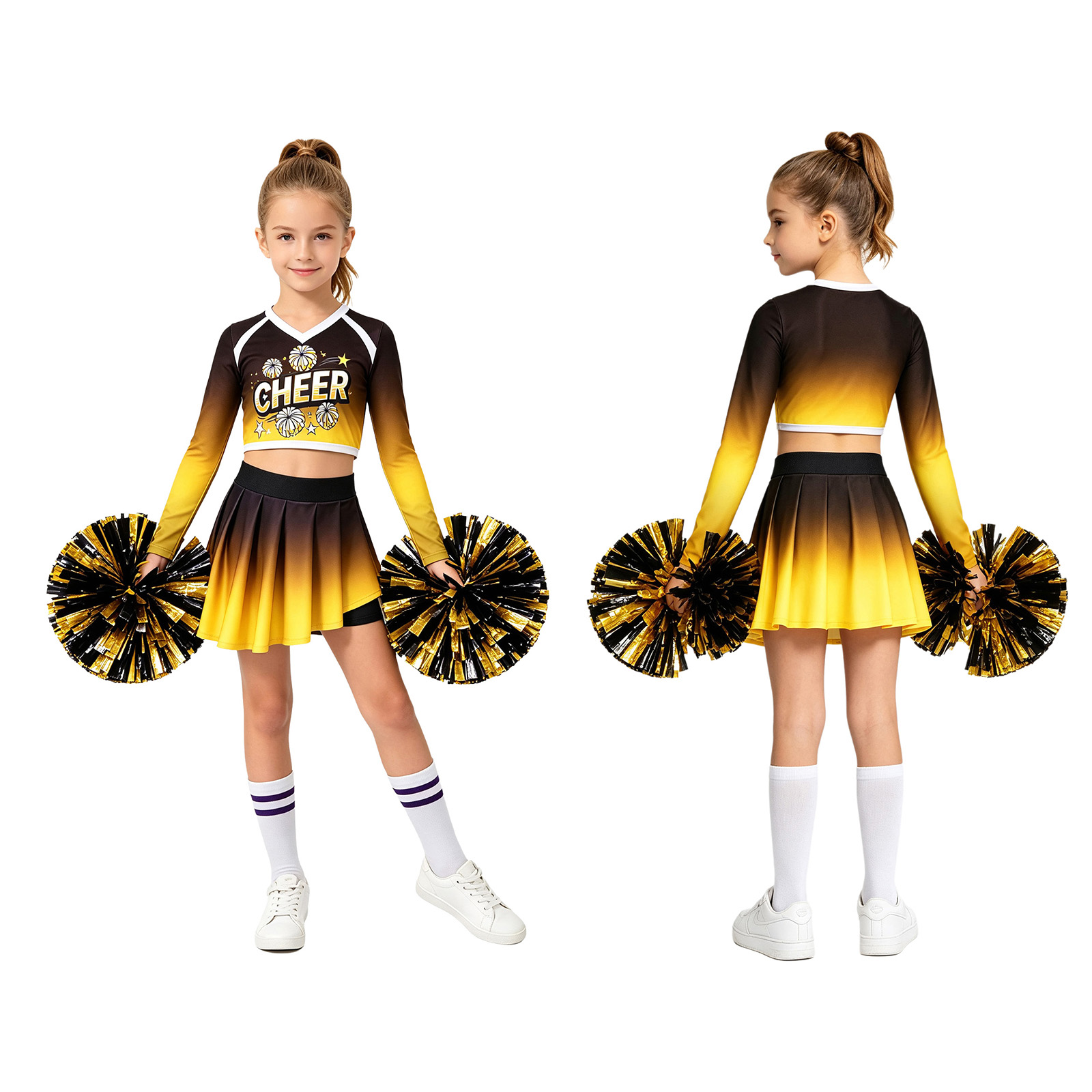 Cheerleading Uniform Halloween - Pleated Skirt Women 评论和价格
