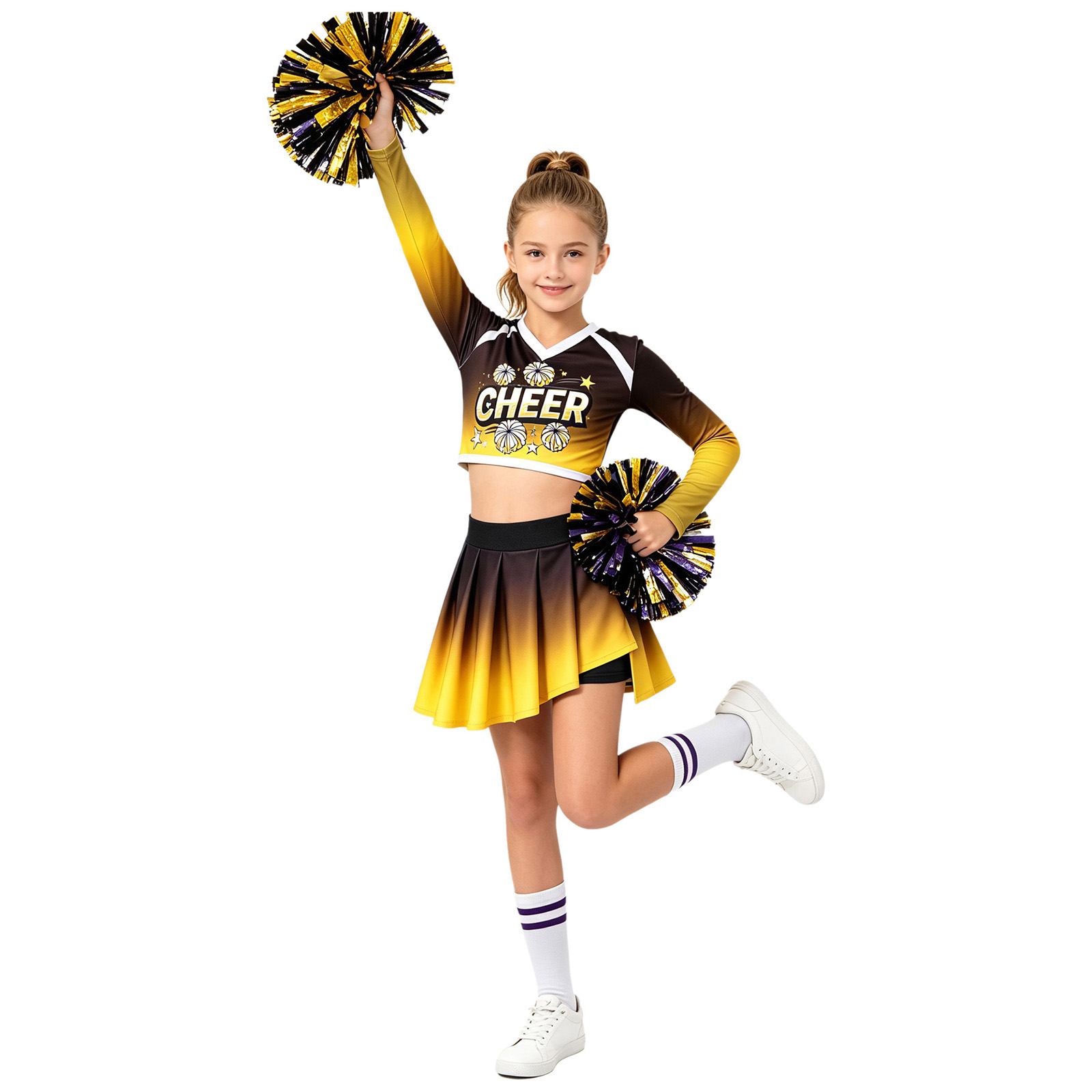 Cheerleading Uniform Halloween - Pleated Skirt Women 评论和价格