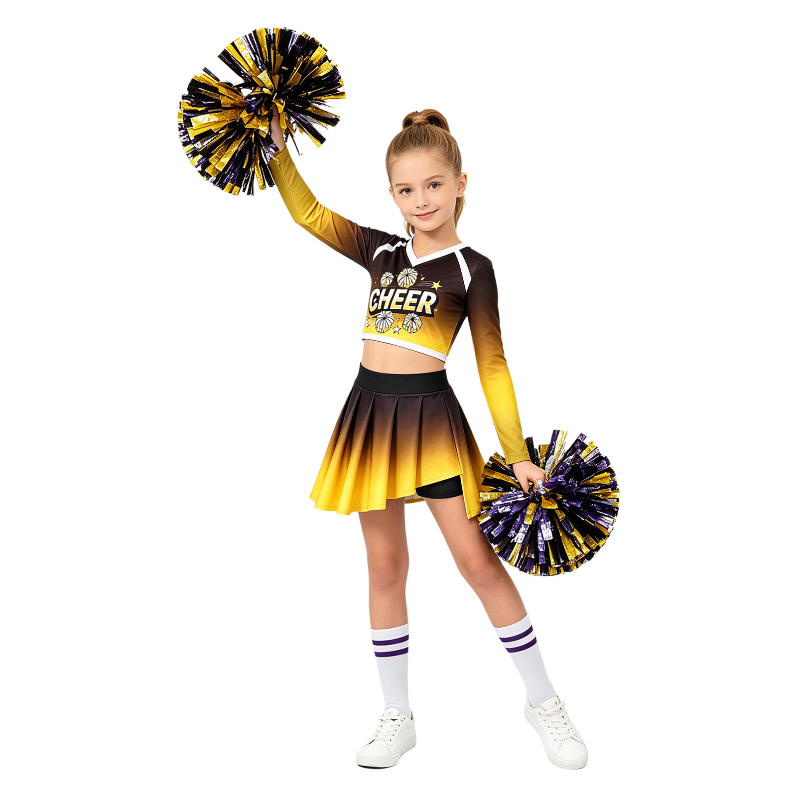 Cheerleading Uniform Halloween - Pleated Skirt Women 评论和价格