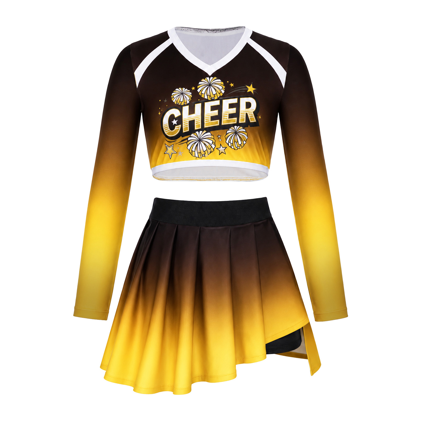 Cheerleading Uniform Halloween - Pleated Skirt Women 评论和价格