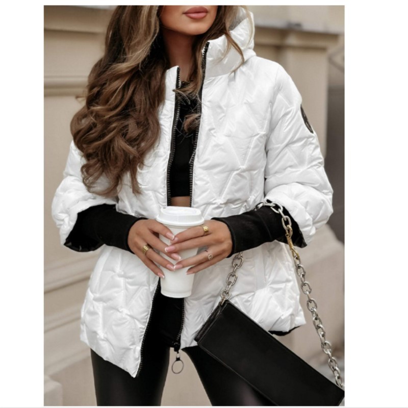 Street Fashion Hooded Quilted  - Women'S Fashion Quilted Jacket 评论和价格