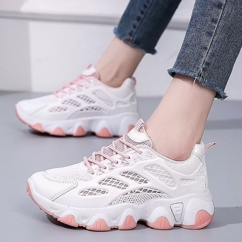 Breathable Mesh Chunky Sneaker - Women'S Fashion Running Shoes 评论和价格
