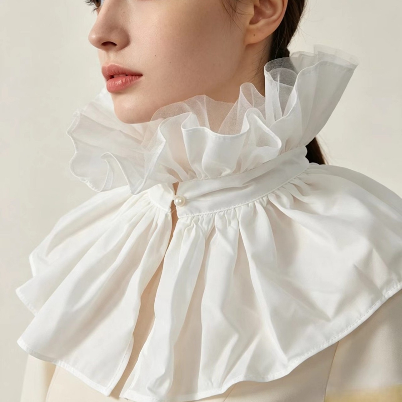 Detachable High Ruffled False  - Women'S Fashion 评论和价格