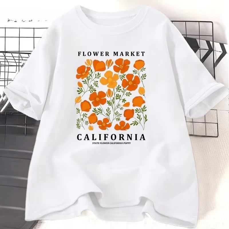 Flower Market California T Shi - Women'S Fashion Market Size 评论和价格