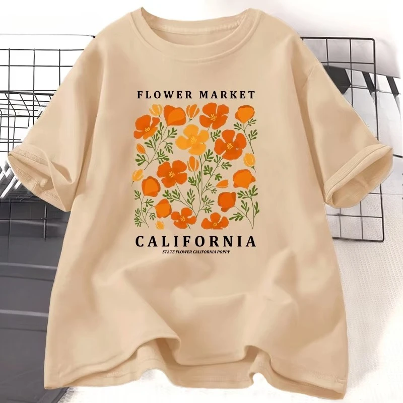Flower Market California T Shi - Women'S Fashion Market Size 评论和价格
