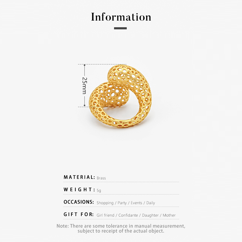 IVOG Arc Design Gold Color Rin - Women'S Fashion Website 评论和价格