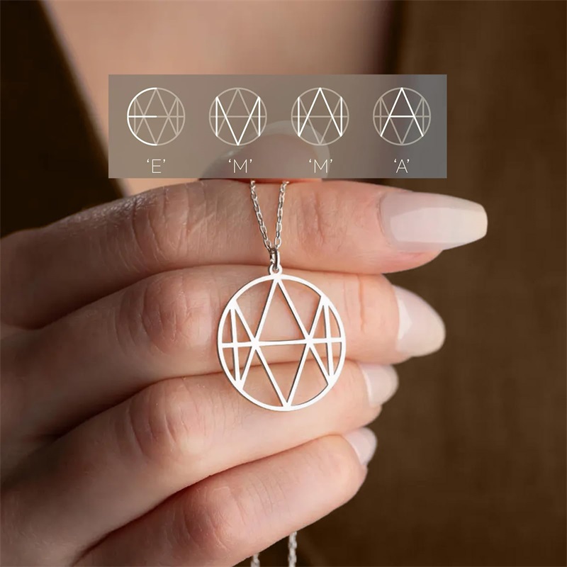 Personalized Logo Name Necklac - Women Fashion Logo Design 评论和价格