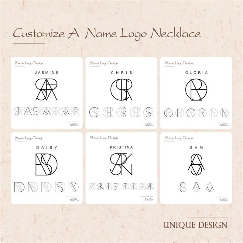Personalized Logo Name Necklac - Women Fashion Logo Design 评论和价格