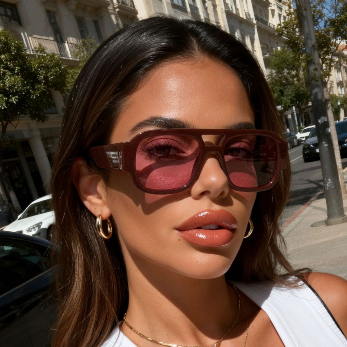 Retro Aviator Sunglasses New Y - Women'S Fashion Eyewear 评论和价格