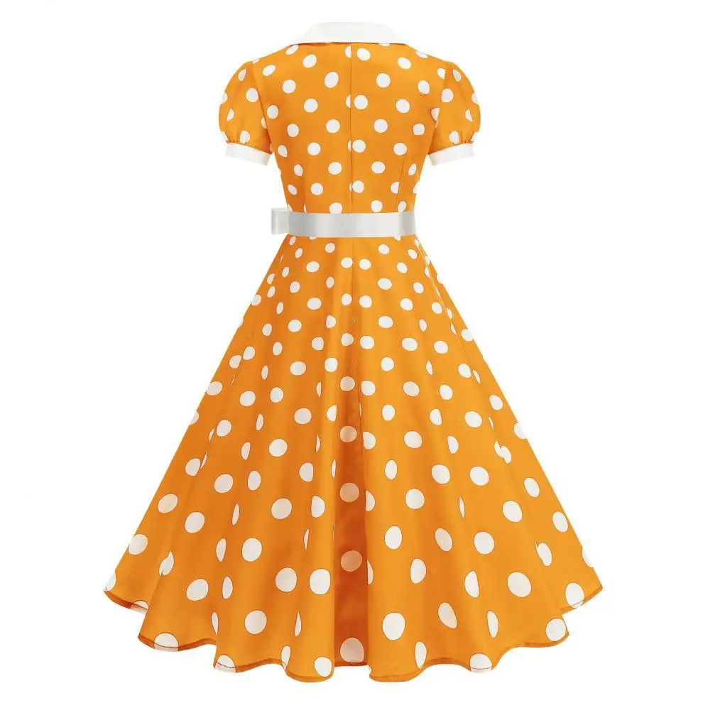 Vintage Polka Dot Summer Dress - Women'S Fashion In The 60S 评论和价格